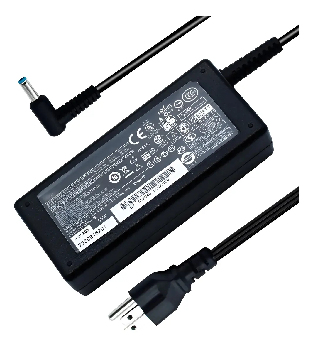 3 Cargador Para Hp Envy G2 65w Punta Azul 19.5v 3.33a 110-220v - Imagen 1